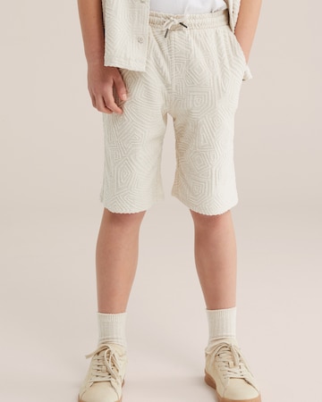 WE Fashion - regular Pantalón en beige: frente