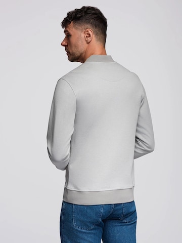 Ombre Sweat jacket 'OM-SSZP-0238' in Grey
