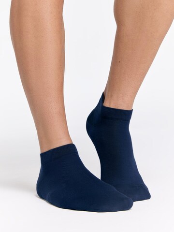 Albero Natur Ankle Socks 'Bio-Baumwoll-Sneakersocken Unisex - 4er Pack' in Blue
