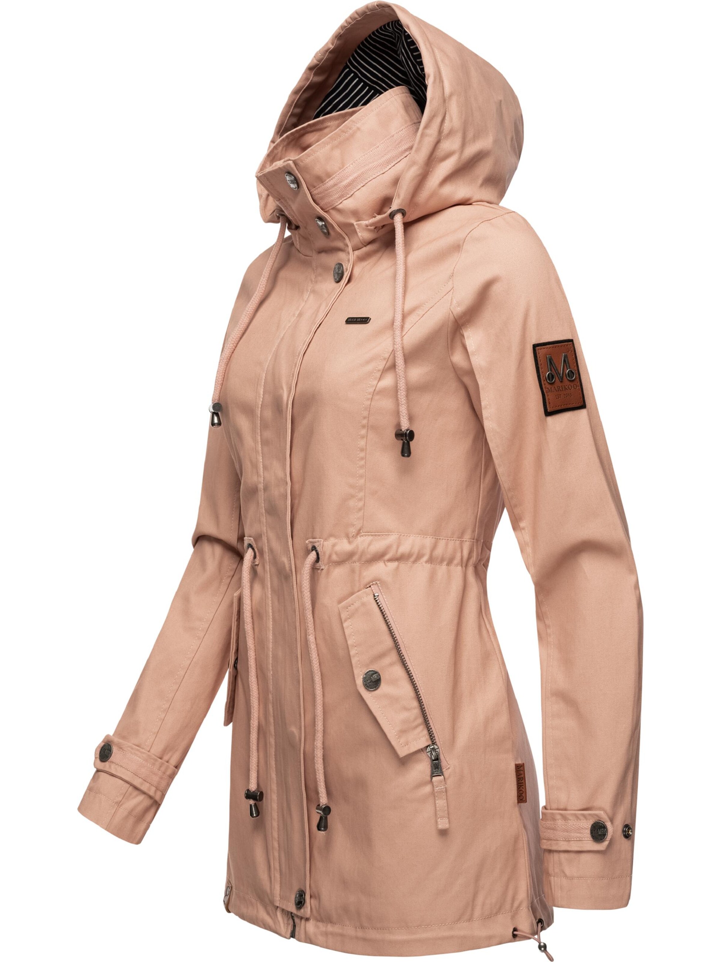 MARIKOO Between-Seasons Parka 'Nyokoo' in Pink