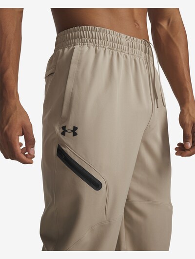 UNDER ARMOUR Workout Pants 'UA Unstoppable' in Beige, Item view