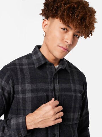 MADS NORGAARD COPENHAGEN Regular fit Button Up Shirt in Grey