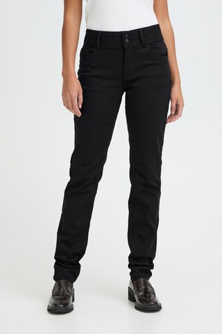 Pulz Skinny Jeans 'PZSuzy' in Zwart: voorkant