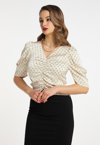 faina Blouse in White: front