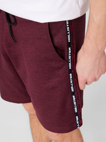 HOLLISTER - Regular Calças 'LEVEL UP' em vermelho