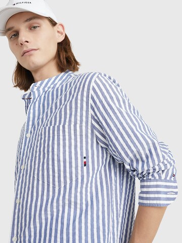 TOMMY HILFIGER Regular Fit Hemd in Blau