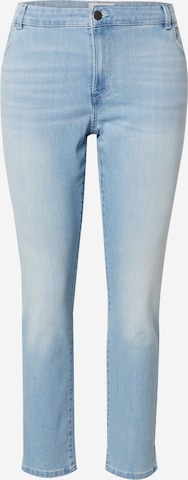 Coupe slim Jean 'NMJEN' Noisy May Curve en bleu : devant