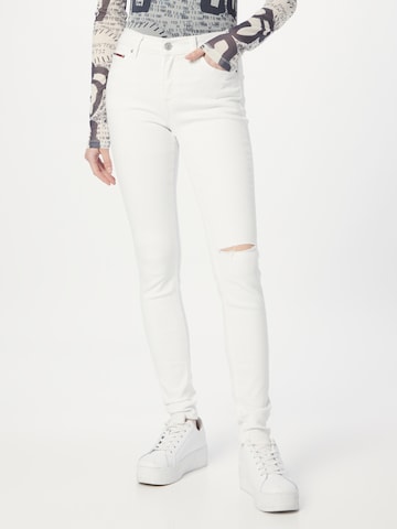Tommy Jeans Skinny Τζιν 'NORA' σε λευκό: μπροστά