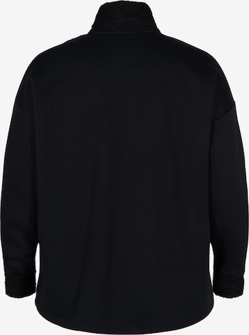 Zizzi Sweatshirt 'Edebra' in Black