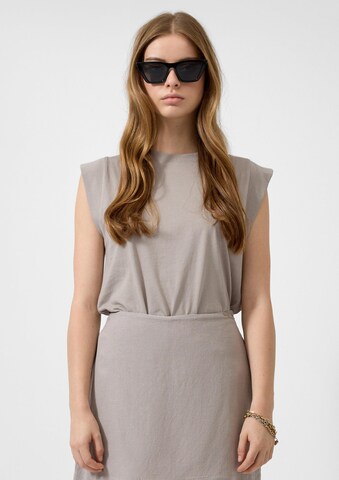 QS Shirt in Grijs: voorkant