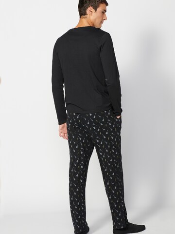 KOROSHI Pyjama in Schwarz