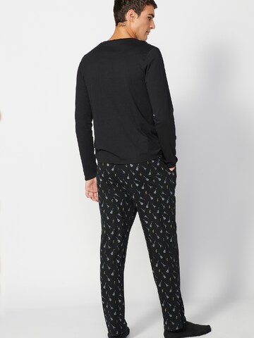 KOROSHI Pyjamas lång i svart