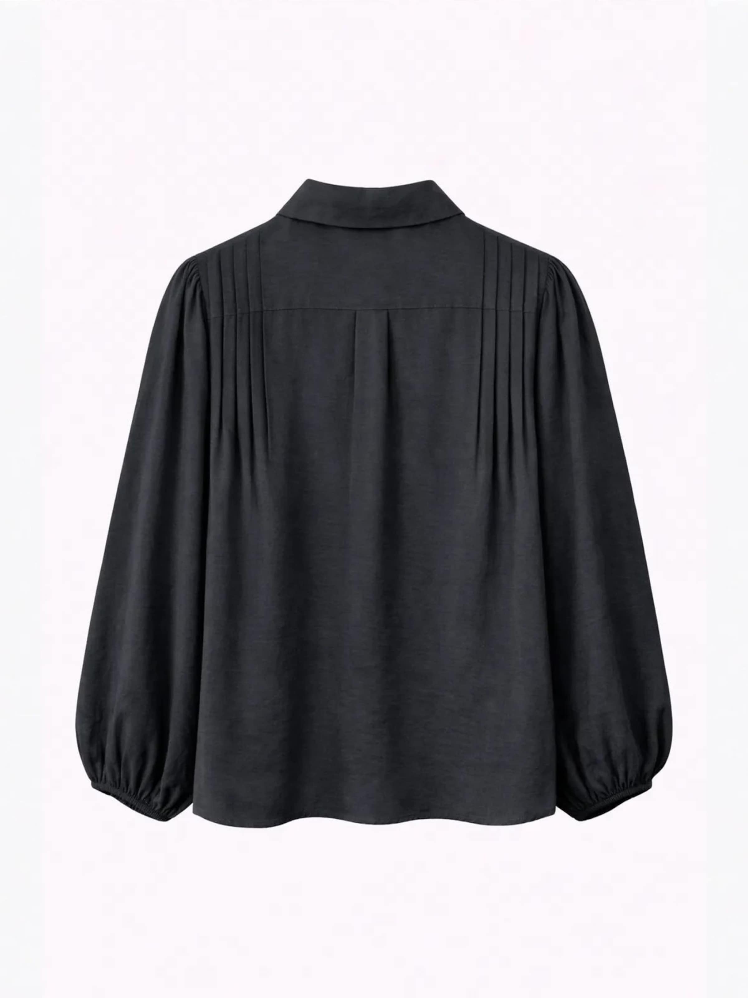 MixRay Bluse in Schwarz