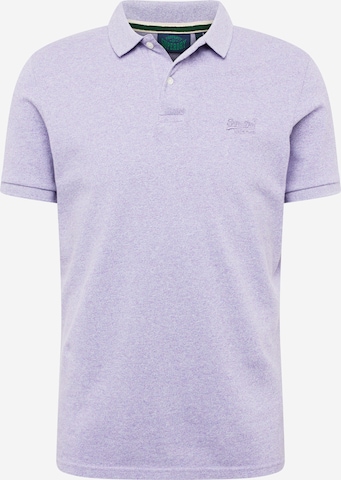 Superdry T-shirt 'Classic' i lila: framsida