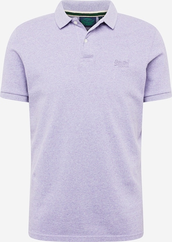 Superdry - Camisa 'Classic' em roxo: frente