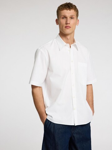 SELECTED - Ajuste confortable Camisa en blanco