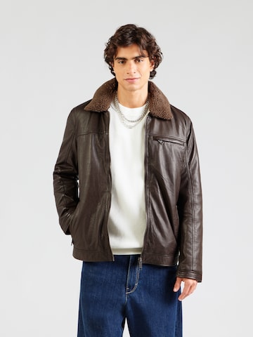 Veste mi-saison Maze en marron : devant