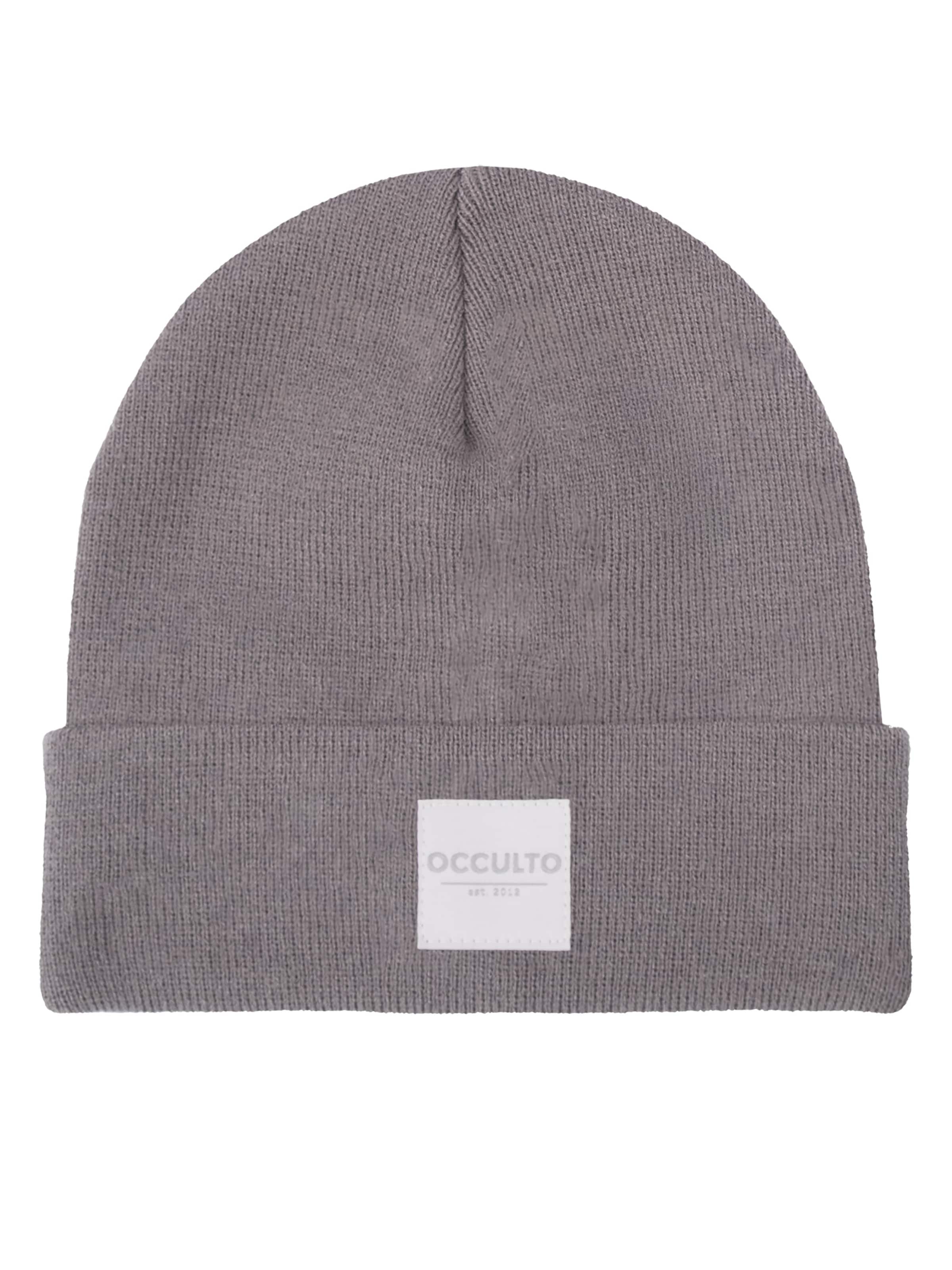 Occulto Beanie 'Eli' in Grey: front