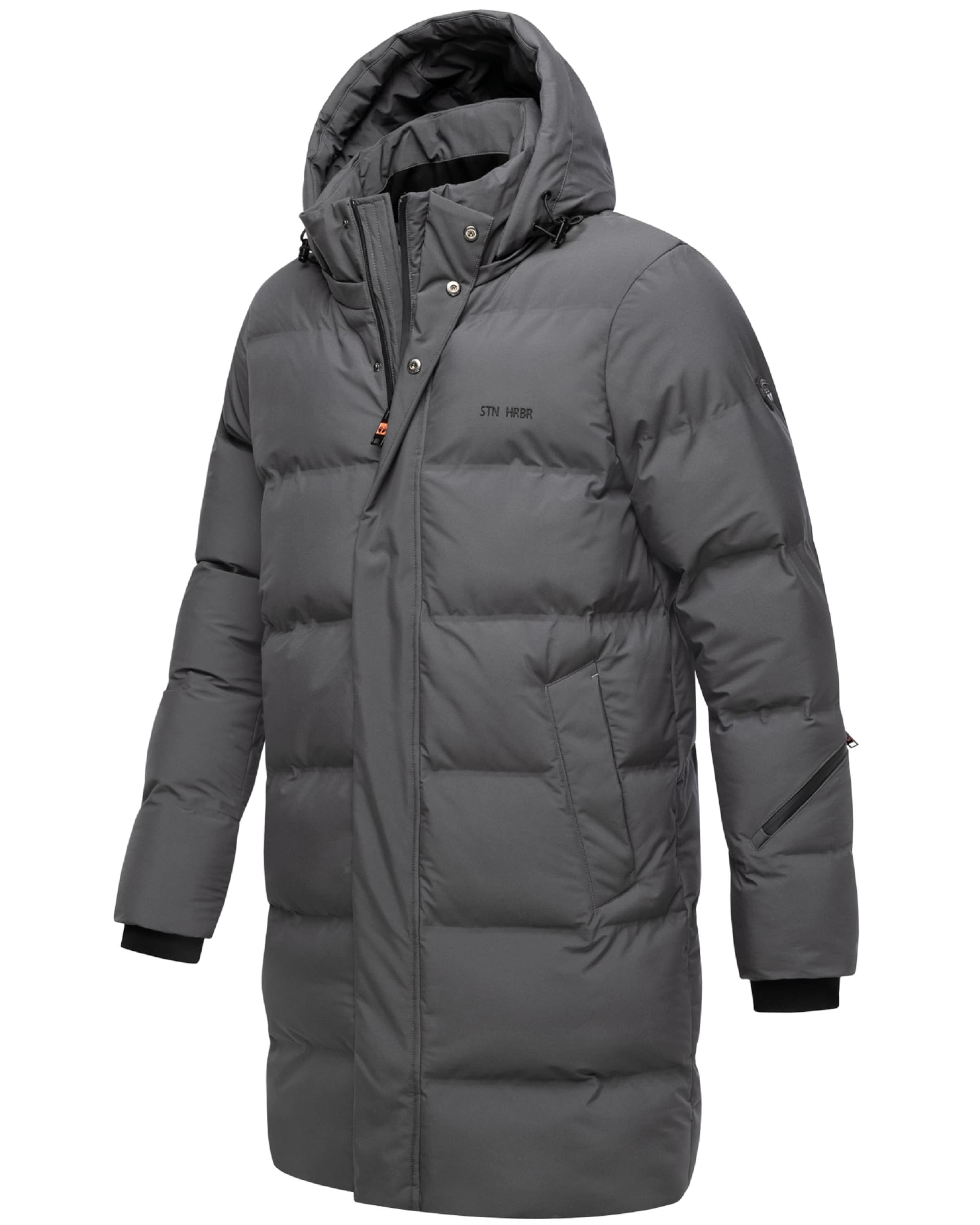 STONE HARBOUR Зимнее пальто 'Thadeek XX' в Серый