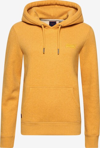 Sweat-shirt Superdry en jaune : devant