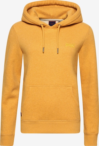 Sweat-shirt Superdry en jaune : devant