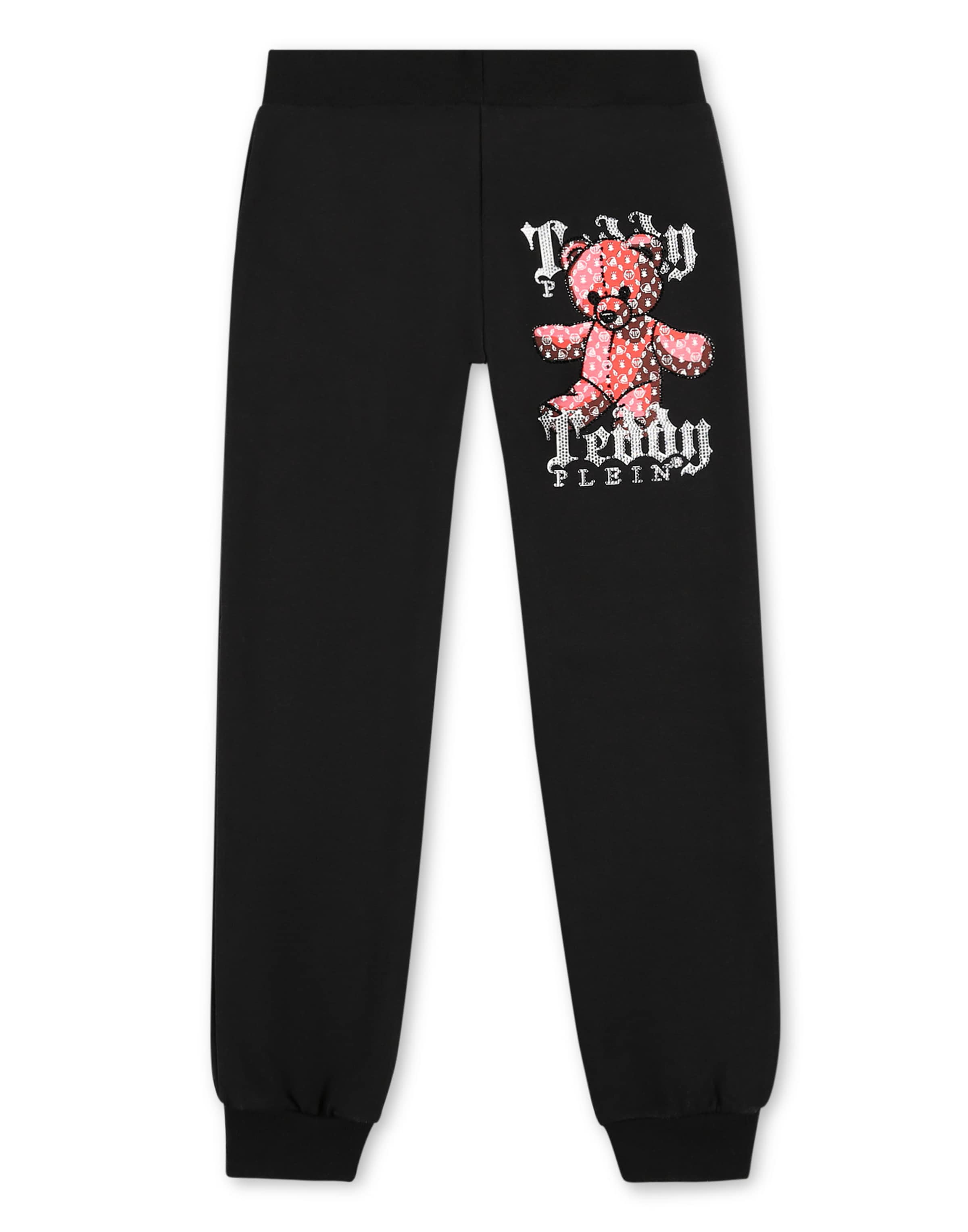 Philipp Plein Tapered Broek 'Teddy Bear' in Zwart