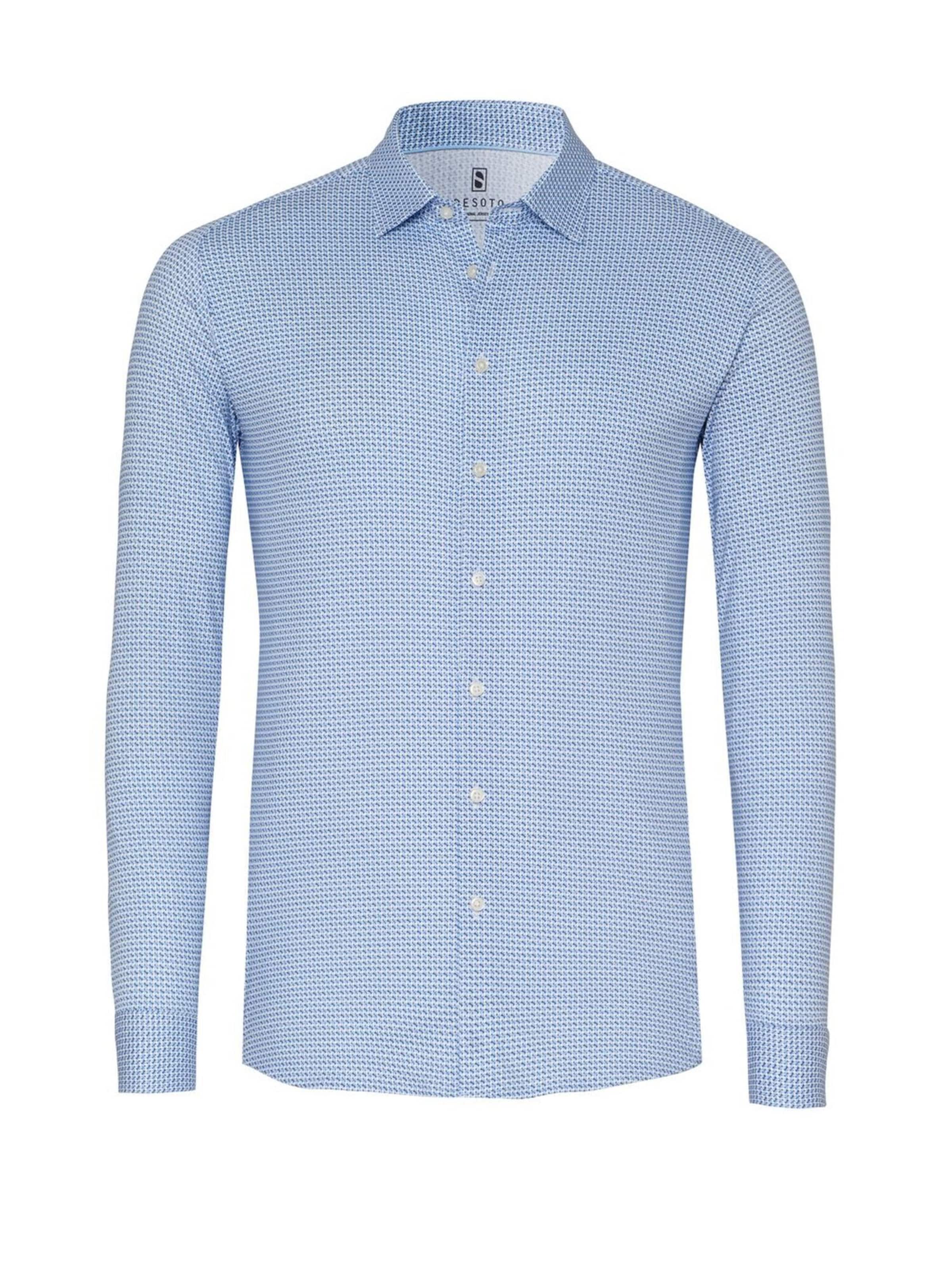 DESOTO Slim Fit Hemd in Blau: Vorderseite