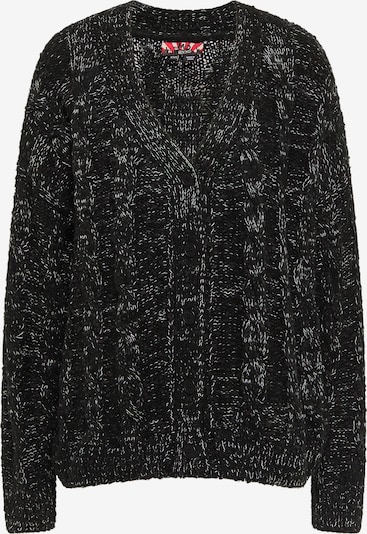 myMo ROCKS Knit cardigan in mottled black, Item view