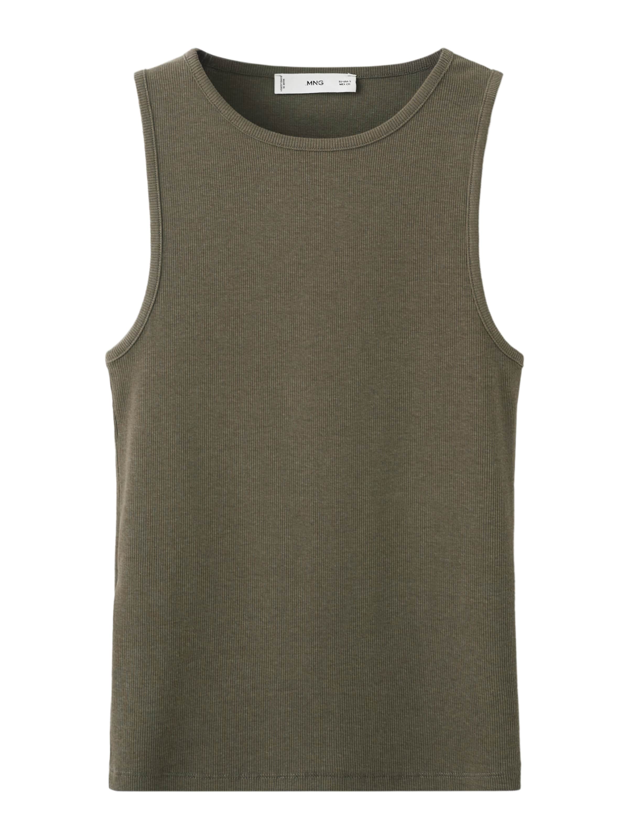 MANGO Top 'BONI' in Groen: voorkant