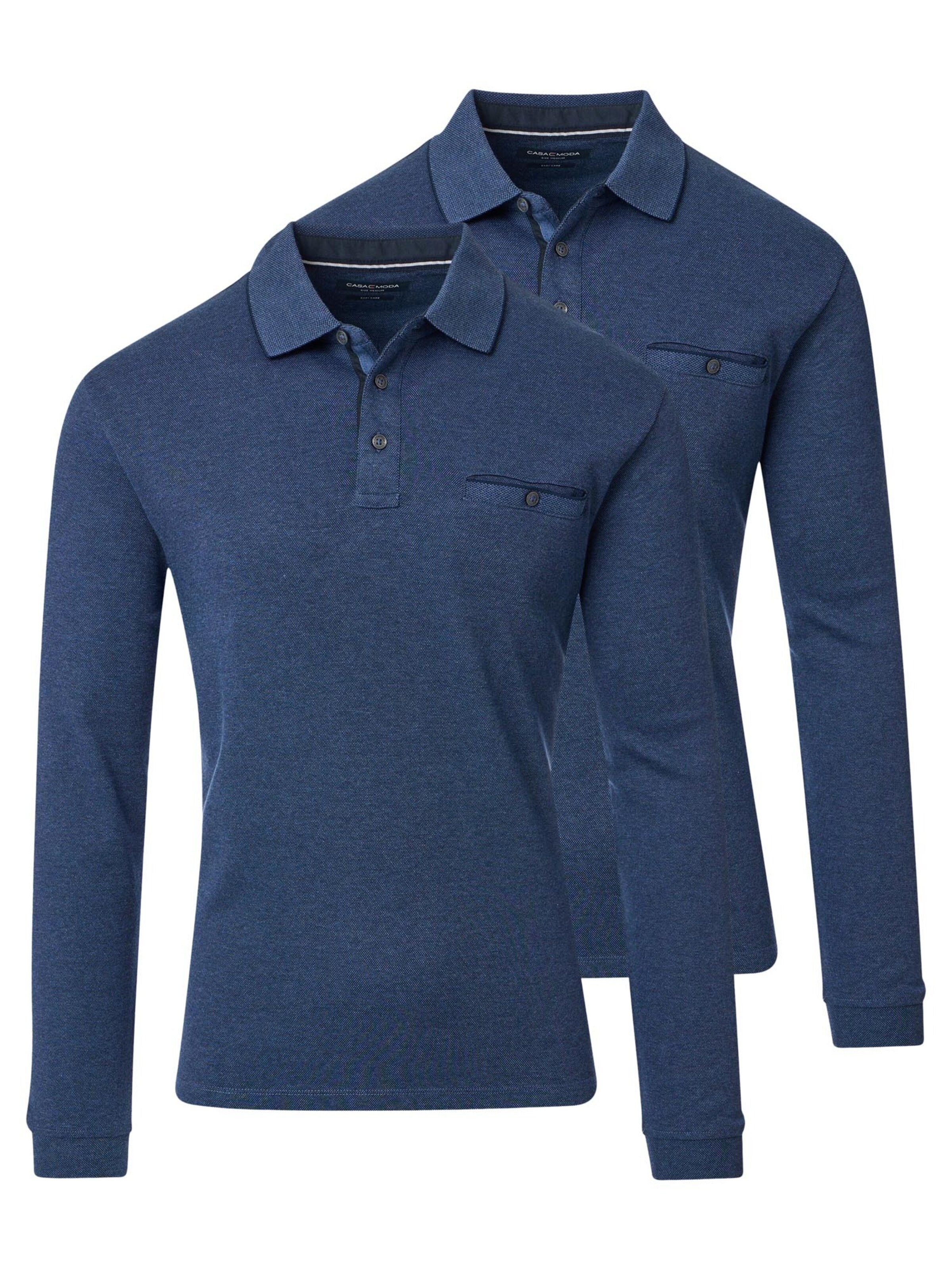 CASAMODA Shirt 'Basic' in Blue: front