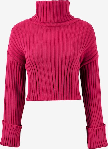 Pullover di LELA in rosa: frontale