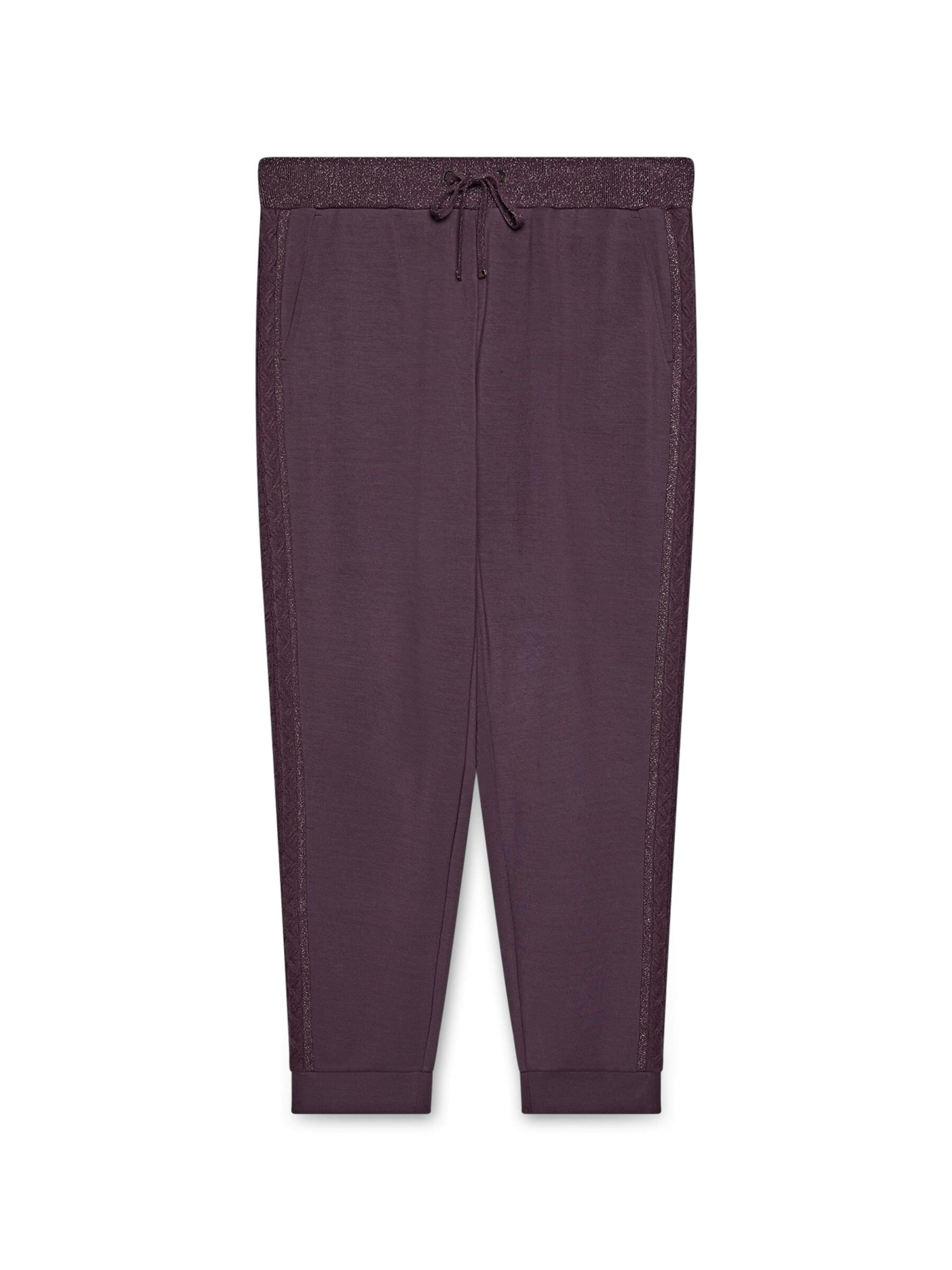 Fiorella Rubino Regular Broek in Lila: voorkant