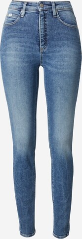 Calvin Klein Jeans Slimfit Jeans 'HIGH RISE SKINNY' in Blauw: voorkant