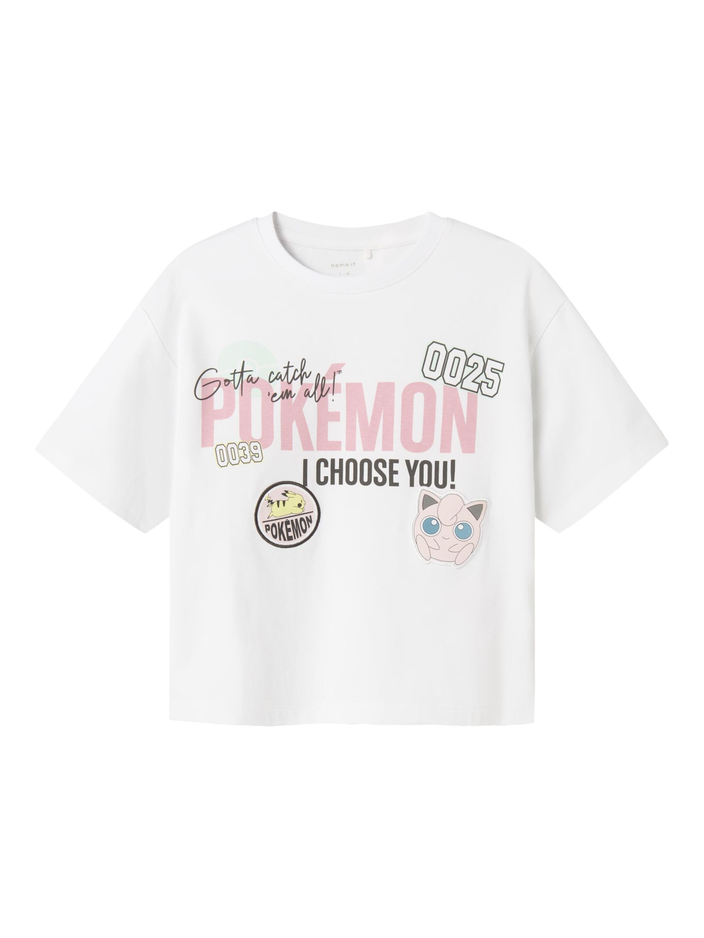 T-Shirt 'NKFMorana Pokemon' NAME IT en blanc : devant