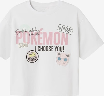 Maglietta 'NKFMorana Pokemon' di NAME IT in bianco: frontale