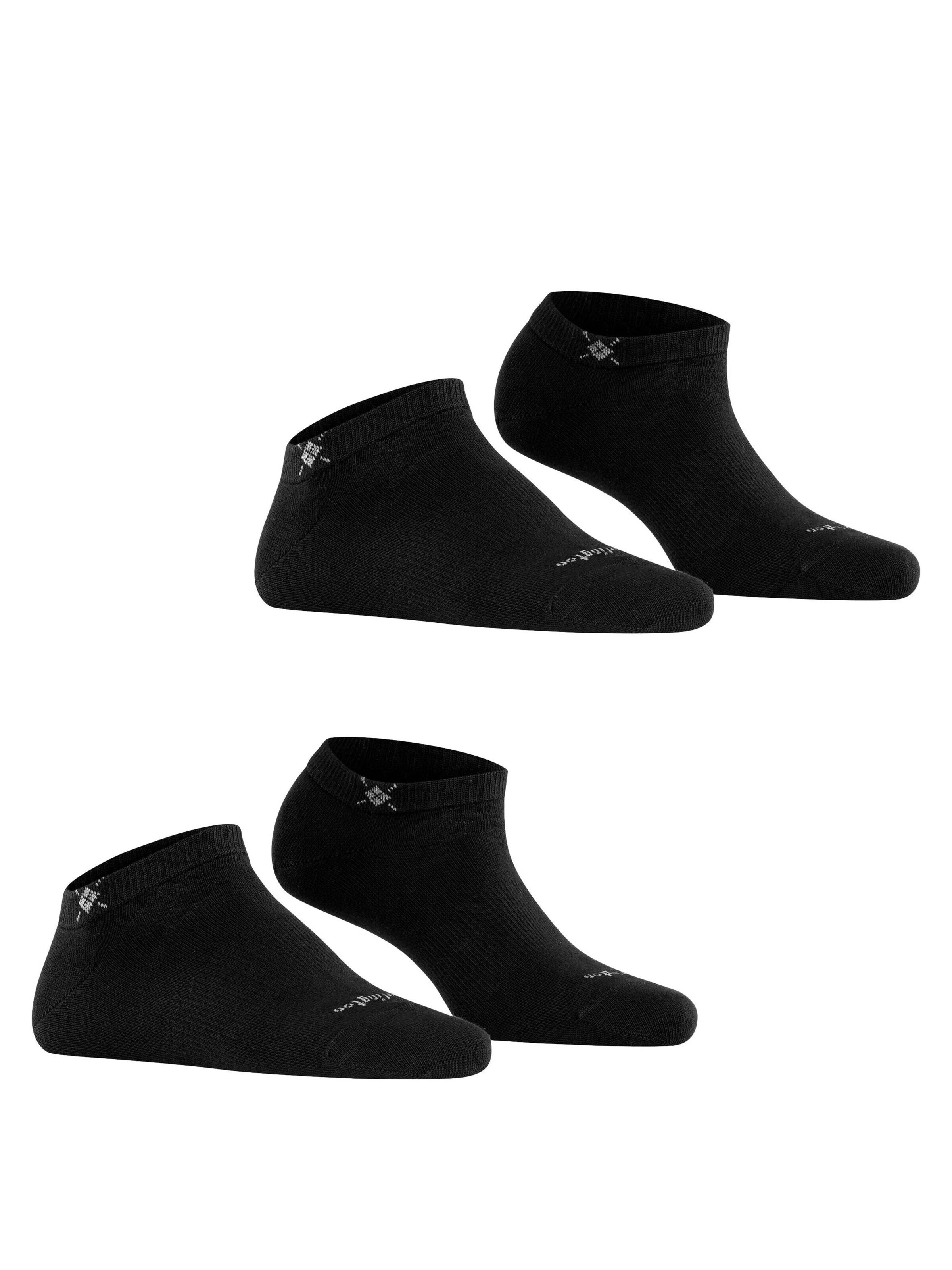 BURLINGTON Ankle Socks 'Everyday 2-Pack' in Black