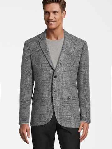 Coupe slim Veste de costume Steffen Klein en gris : devant