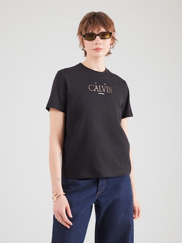 Calvin Klein Jeans Póló 'CLASSIC' - fekete: elől