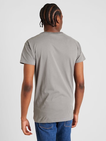 Derbe Shirt 'Herrenhandtasche' in Grey
