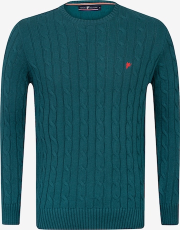 DENIM CULTURE Sweater 'Jeffrey' in Green: front