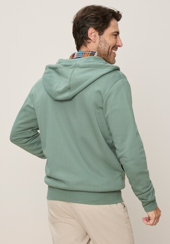 Man's World Zip-Up Hoodie in Green