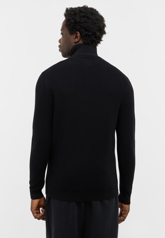 MUSTANG Pullover 'Everett' in Schwarz