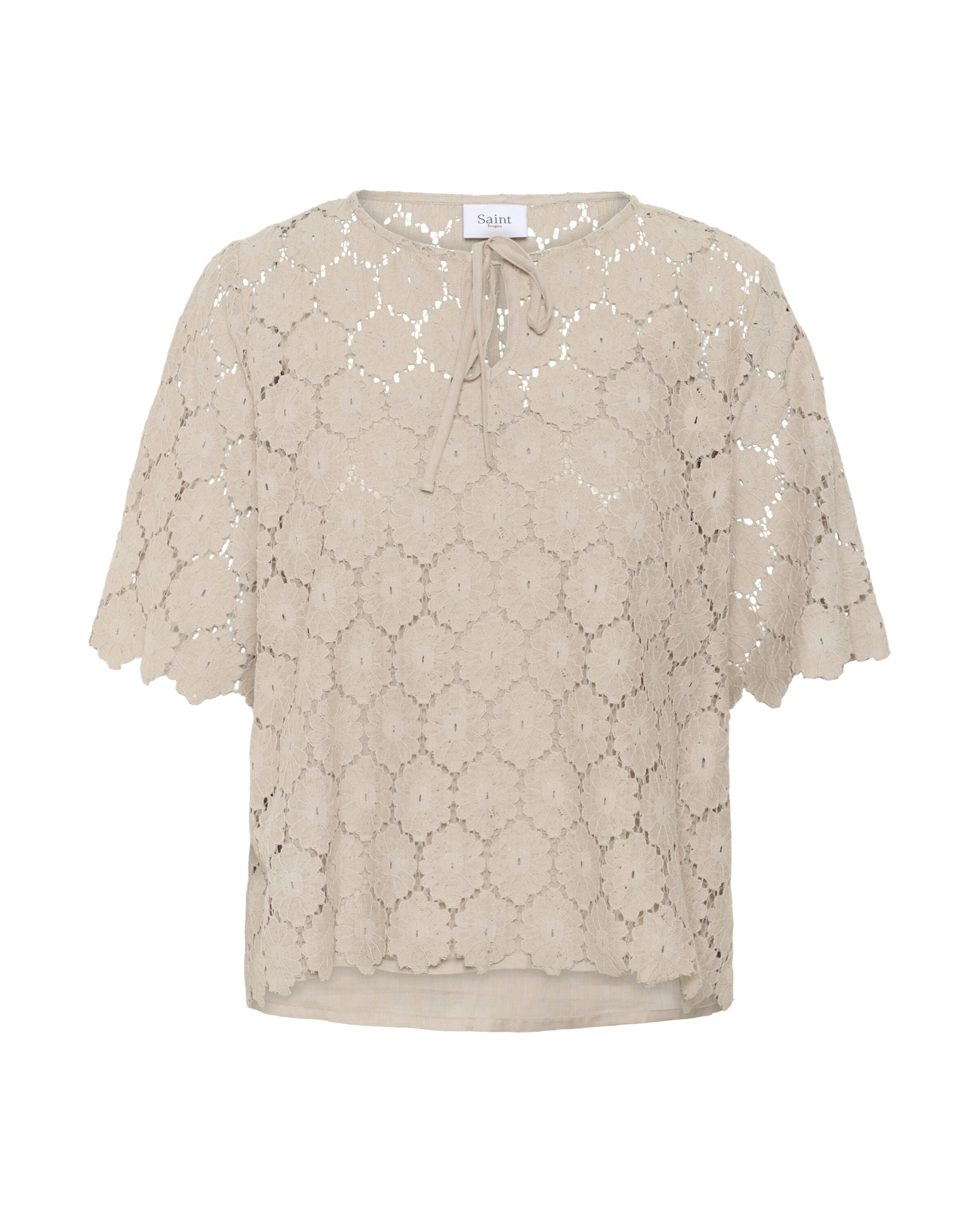 SAINT TROPEZ Bluse 'Zoja' in Beige: Vorderseite