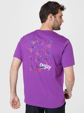 OAKLEY Functioneel shirt '11 Frogs' in Lila: voorkant