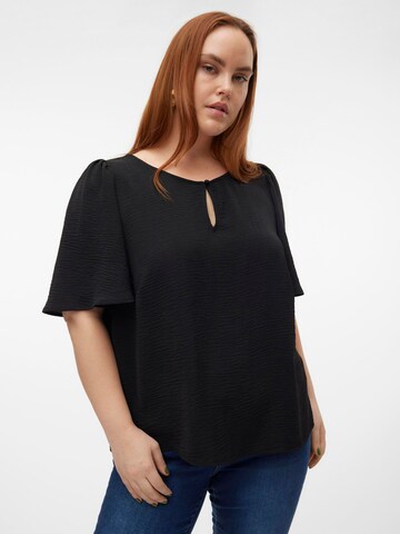 Vero Moda Curve Blouse 'VMAlva' in Zwart