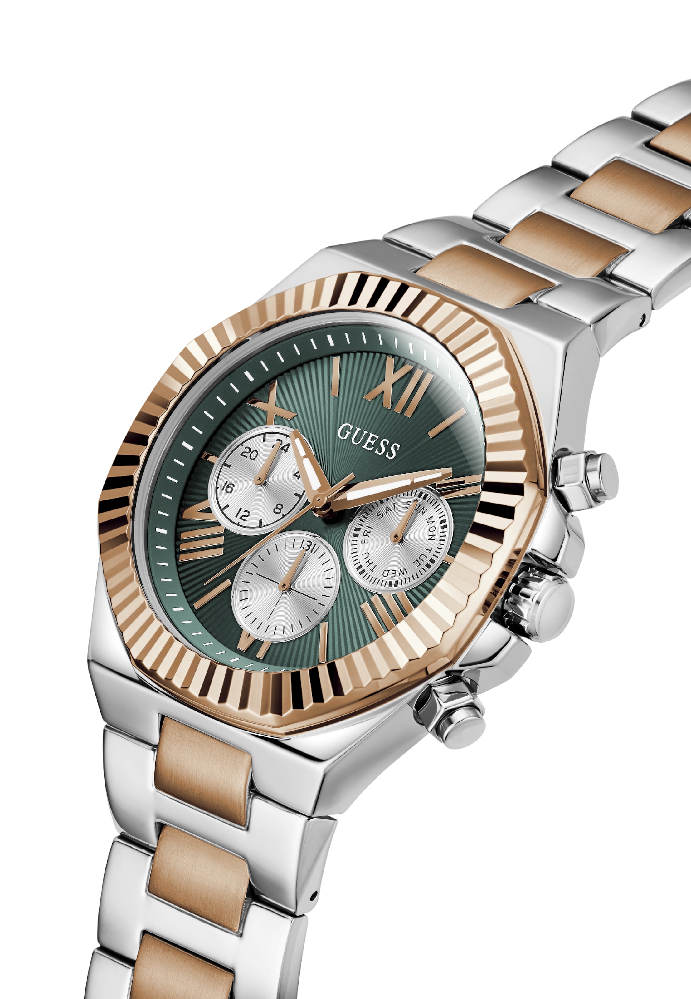 Orologio analogico 'EQUITY' di GUESS in argento
