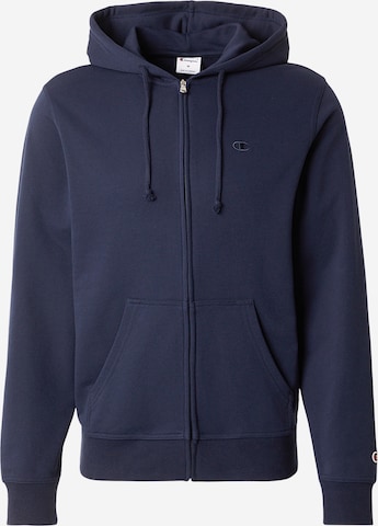 Champion Authentic Athletic Apparel Ζακέτα φούτερ σε μπλε: μπροστά