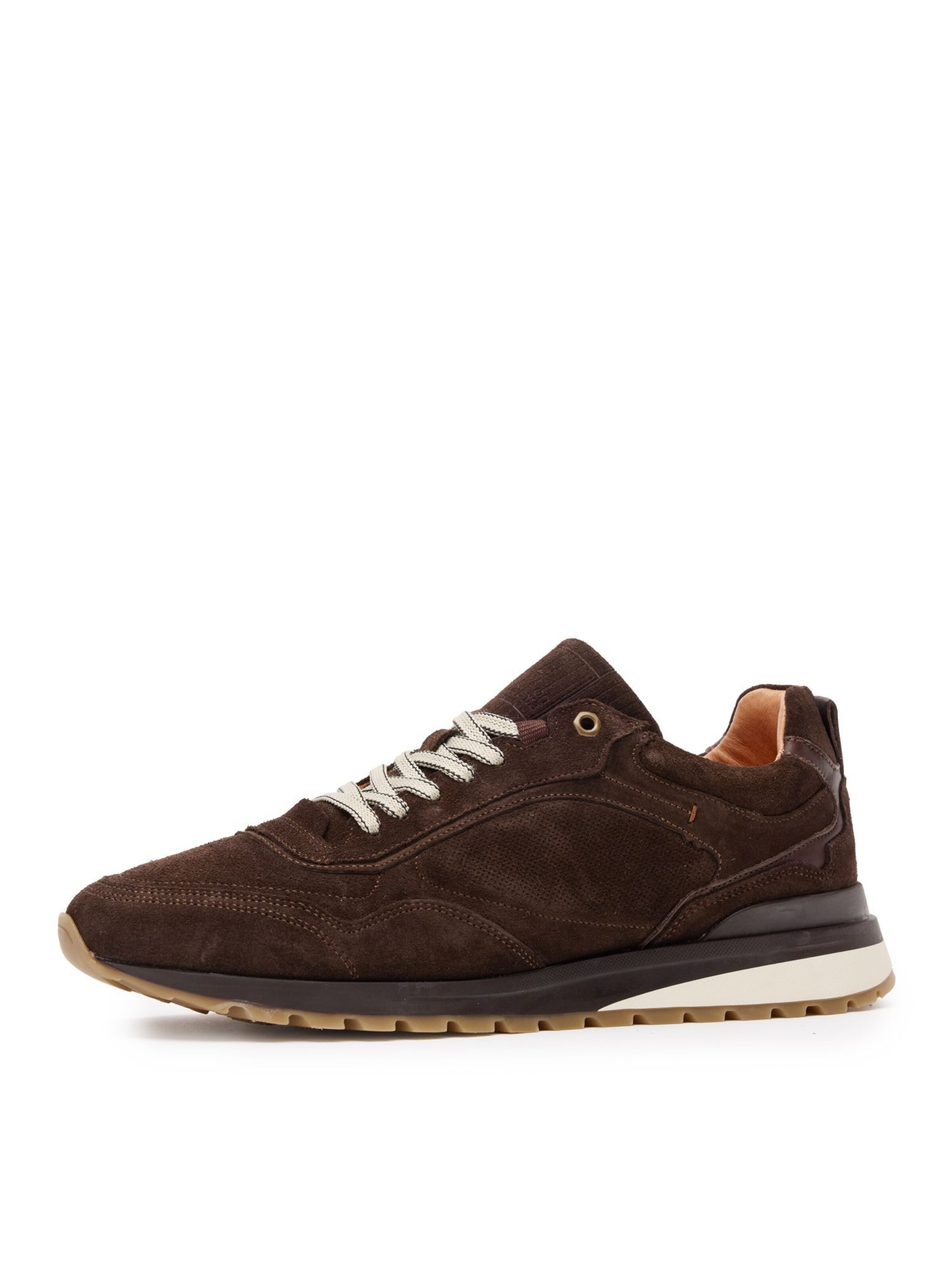 Baskets basses no stress en marron : devant