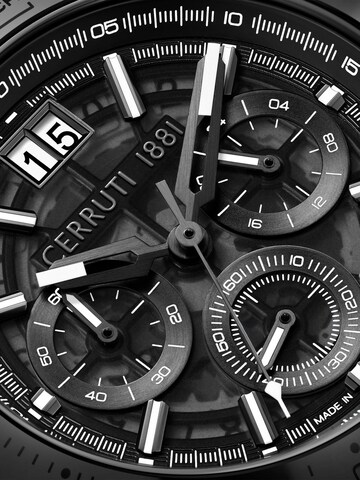 Montre à affichage analogique CERRUTI 1881 en noir