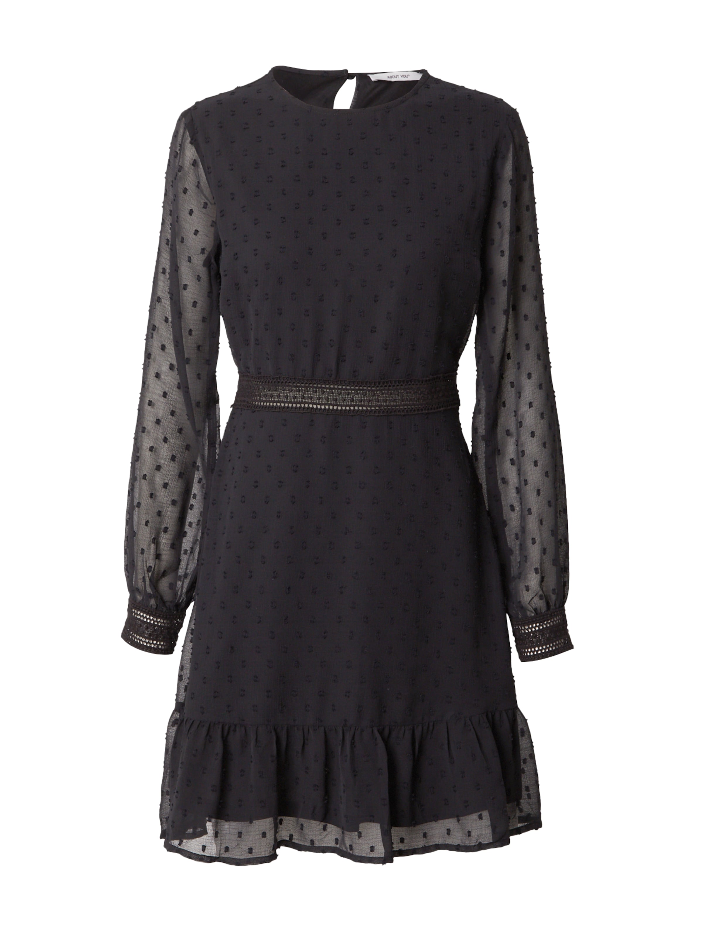 ABOUT YOU Kleid 'Rose' - in Schwarz: Vorderseite